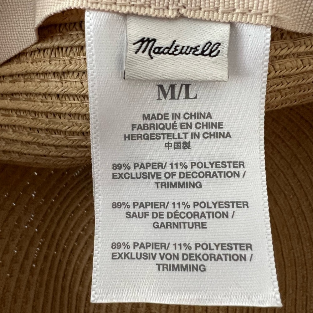 Madewell Packable Tan Straw Hat - image 3